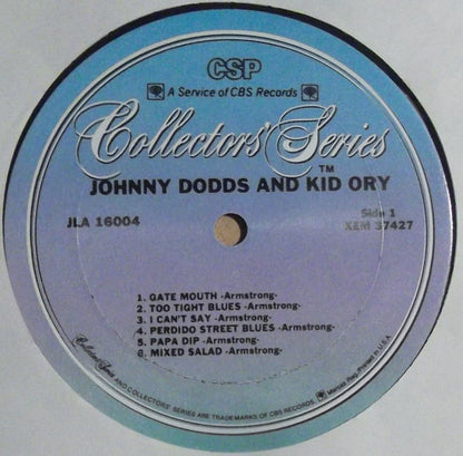 Johnny Dodds & Kid Ory : Johnny Dodds And Kid Ory (LP, Comp, RE)