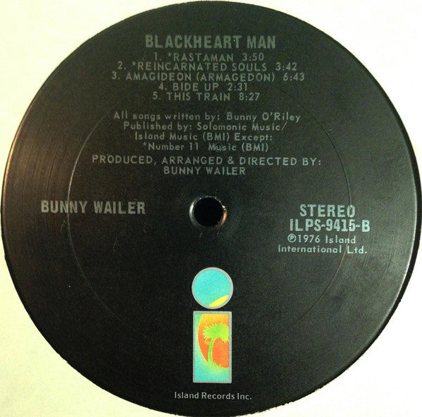 Bunny Wailer : Blackheart Man (LP, Album, Gat)