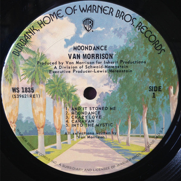 Van Morrison : Moondance (LP, Album, RP, Gat)