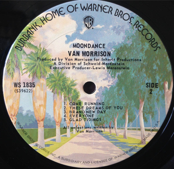 Van Morrison : Moondance (LP, Album, RP, Gat)
