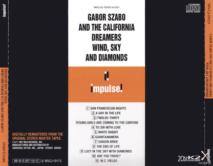 Gabor Szabo And The California Dreamers : Wind, Sky And Diamonds (CD, Album, RE, RM, 20 )