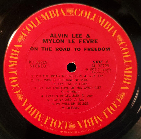 Alvin Lee & Mylon LeFevre : On The Road To Freedom (LP, Album, Ter)