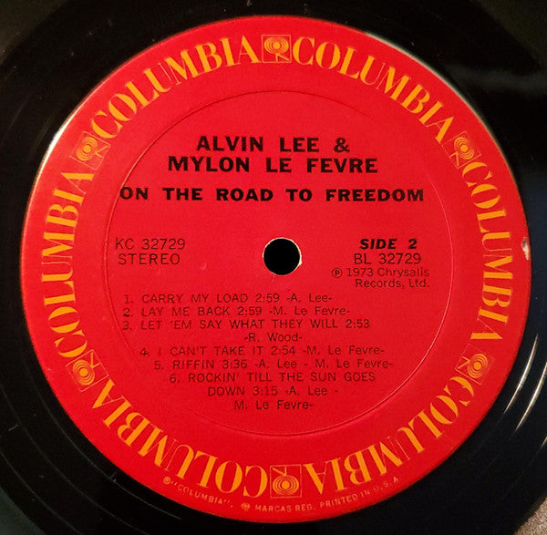 Alvin Lee & Mylon LeFevre : On The Road To Freedom (LP, Album, Ter)