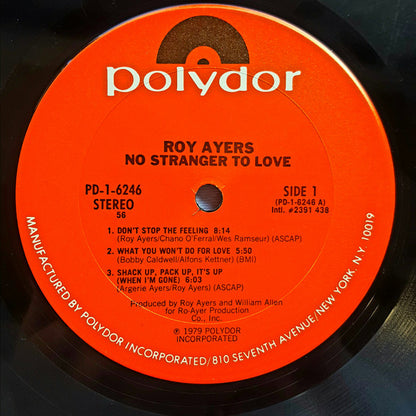 Roy Ayers : No Stranger To Love (LP, Album, 56)