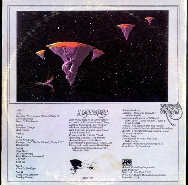Yes : Yessongs (3xLP, Album, MO)