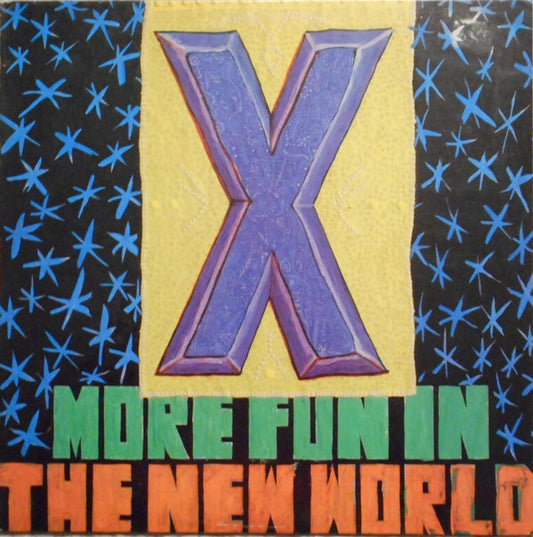 X (5) : More Fun In The New World (LP, Album, Promo)