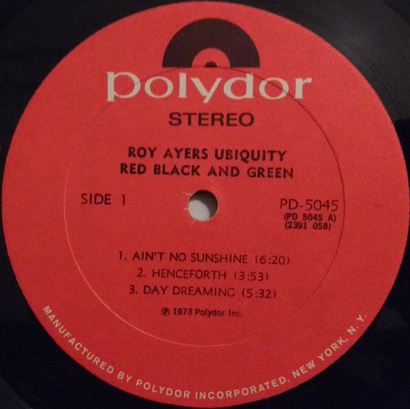 Roy Ayers Ubiquity : Red Black & Green (LP, Album)