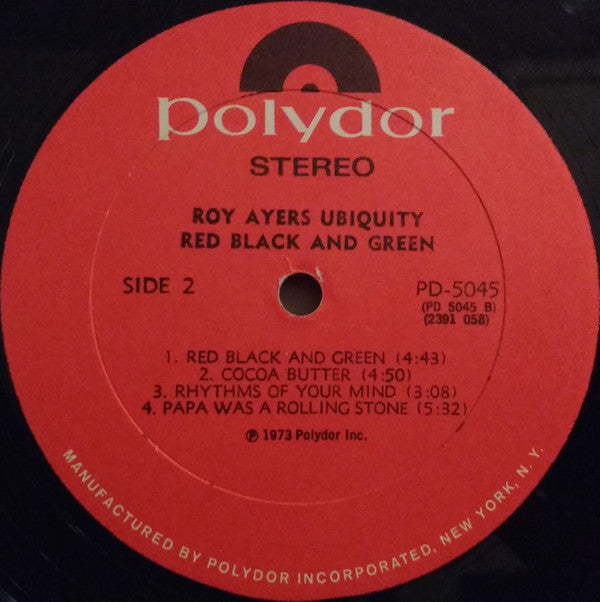 Roy Ayers Ubiquity : Red Black & Green (LP, Album)