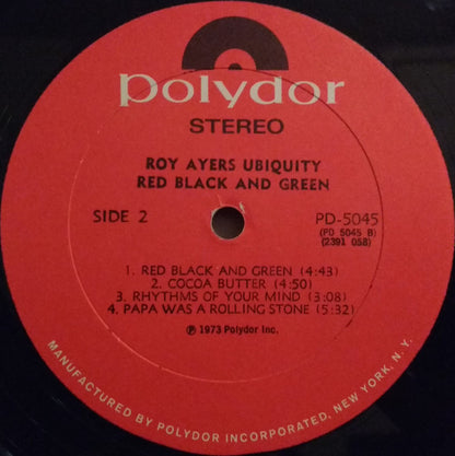 Roy Ayers Ubiquity : Red Black & Green (LP, Album)