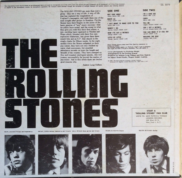 The Rolling Stones : England's Newest Hit Makers (LP, Album, Mono)