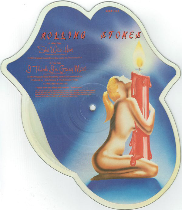 Rolling Stones* : She Was Hot (7", Shape, Single, Pic)