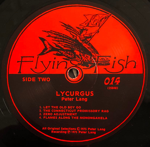 Peter Lang : Lycurgus (LP, Album)