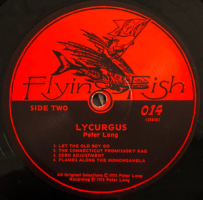Peter Lang : Lycurgus (LP, Album)