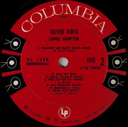 Lionel Hampton : Silver Vibes (LP, Album, Mono)