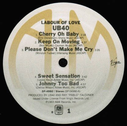 UB40 : Labour Of Love (LP, Album, EMW)