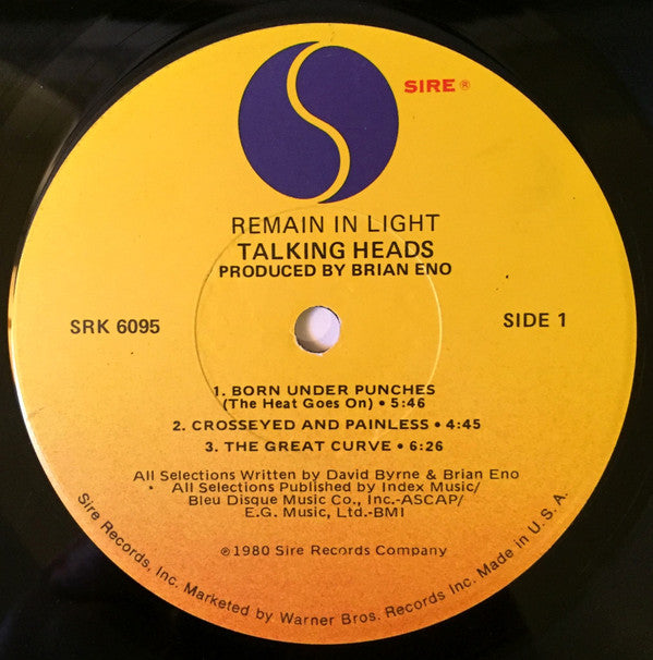 Talking Heads : Remain In Light (LP, Album, Los)