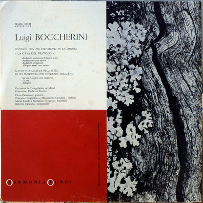 Orchestra Dell'Angelicum Di Milano : Luigi Boccherini (LP, Album)